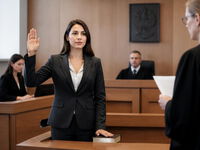 Beeidigter Gerichtsdolmetscher unterstützt die Justiz im Gerichtssaal