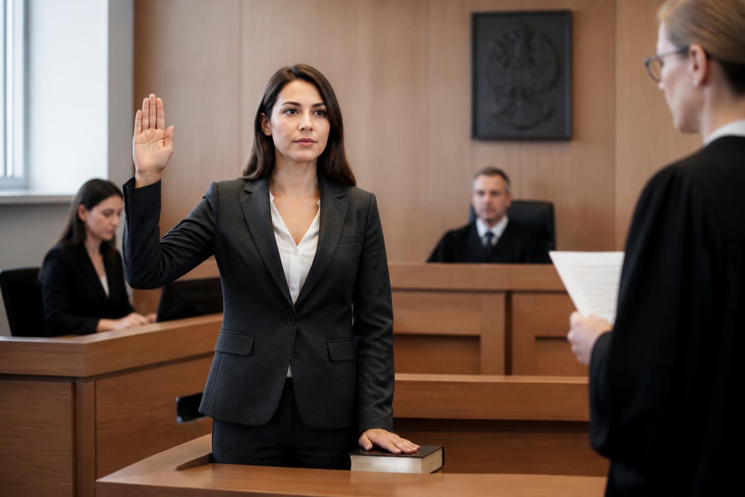 Beeidigter Gerichtsdolmetscher unterstützt die Justiz im Gerichtssaal